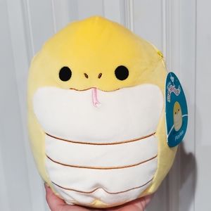 8" Squishmallow Pleyton the yellow snake Kellytoy Soft Plush gift …